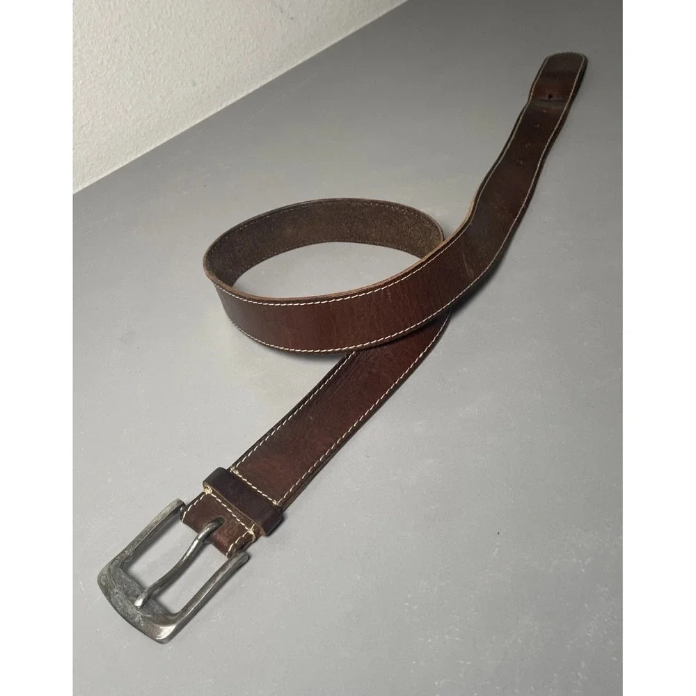 Men's DANIER Belt Brown Genuine Leather Size‎ 34